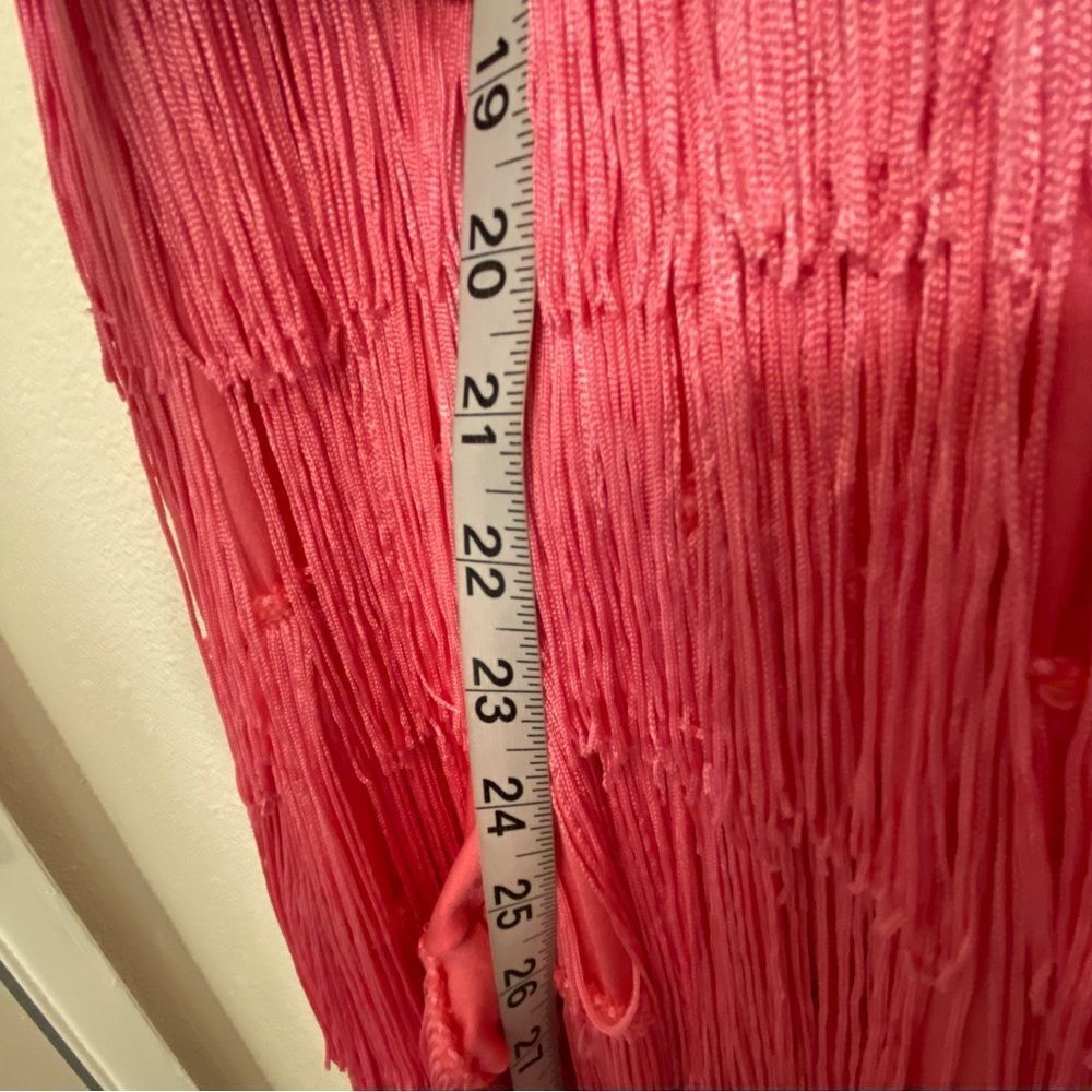 Weissman dance costume pink fringe pant suit Nobody Supposed To Be Here 14586 LC - Picture 8 of 13